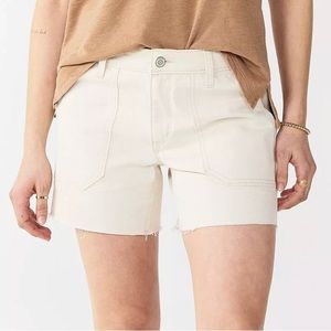 NEW Sonoma Cream Jean Shorts. 4